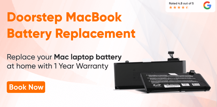 free doorstep service for macBook battery replacement in delhi